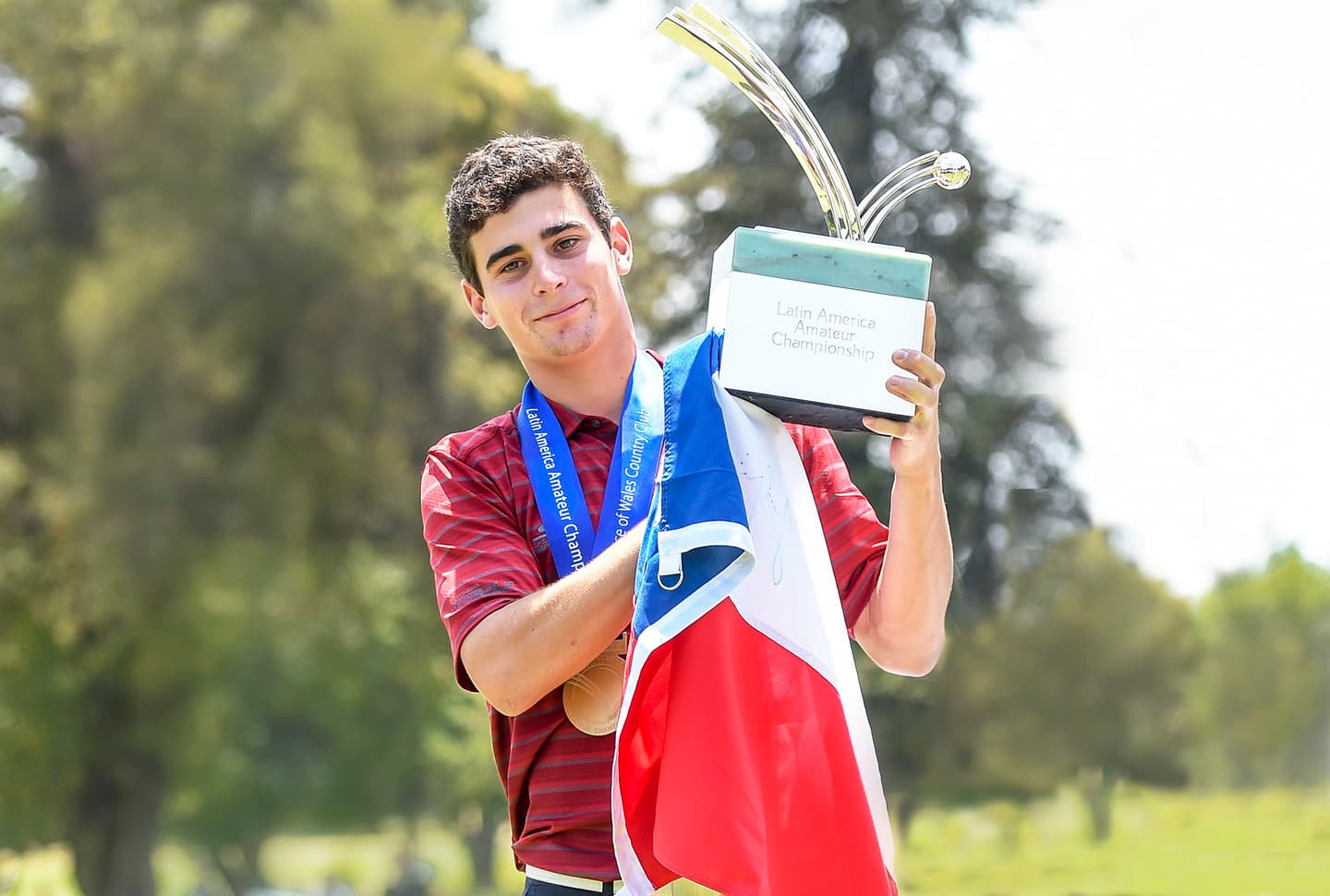 Joaquin Niemann pictured at the 2018 Latin America Amateur Championship