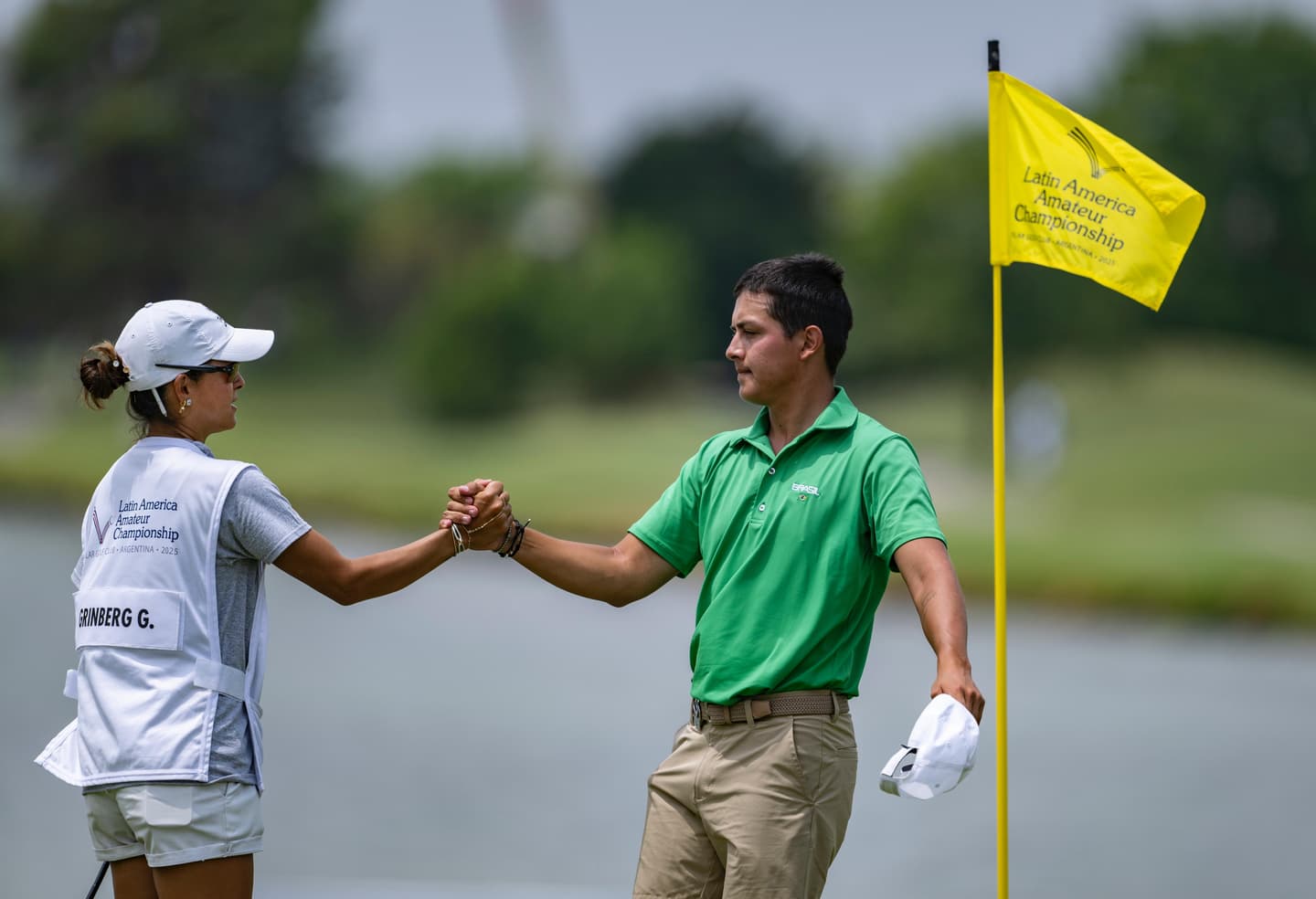 Guilherme Grinberg and his sister, Lauren